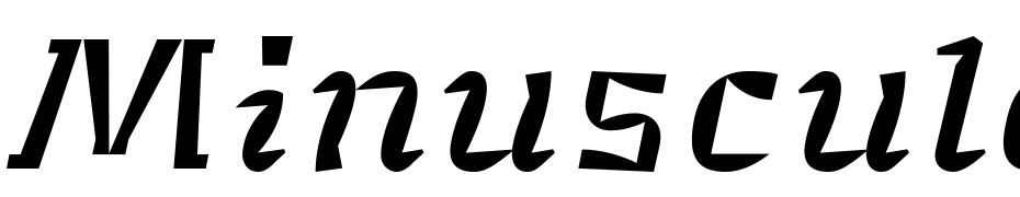 Minuscule 2 Italic Yazı tipi ücretsiz indir